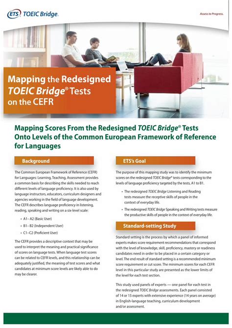 Mapping The Redesigned Toeic Bridge Tests On The Mapping Scores