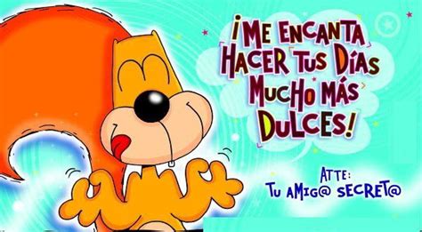 An Image Of A Cartoon Character With The Caption Me Encanta Hacer Tus Dias Mucho Mas Dulces