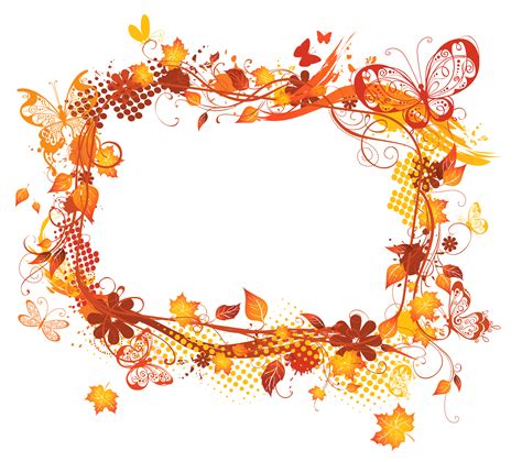 See more ideas about clip art borders, borders and frames, clip art. Transparent Fall Frame Decor | Gallery Yopriceville - High ...