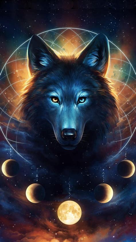 Best them fresh and high quality, super cute images perfect for use as your lock screen or. Moon Wolf Wallpaper Iphone - HDWallpaper9