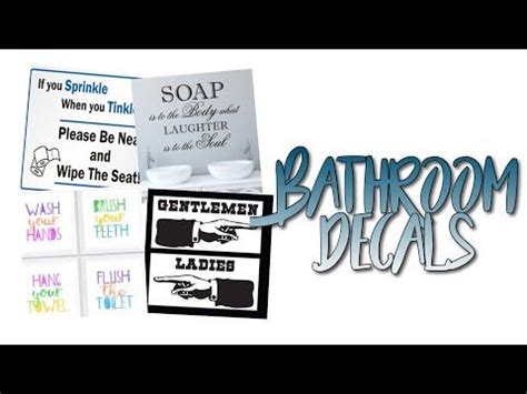Welcome to bloxburg cafe picture id s. Roblox Bloxburg - Bathroom Decal Id's - YouTube | Bathroom decals, School decal, Custom decals