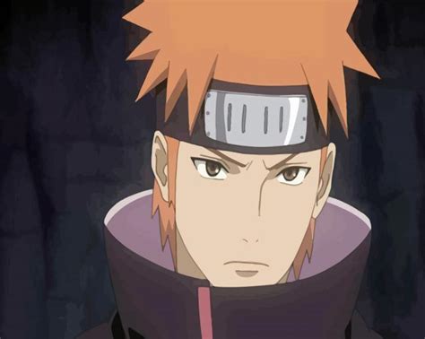 Naruto Anime Character Yahiko Paint By Numbers PBN Canvas