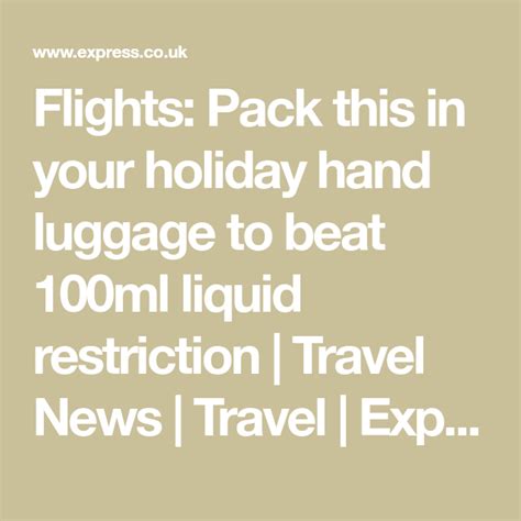 Easyjet And Ryanair Hand Baggage Allowance