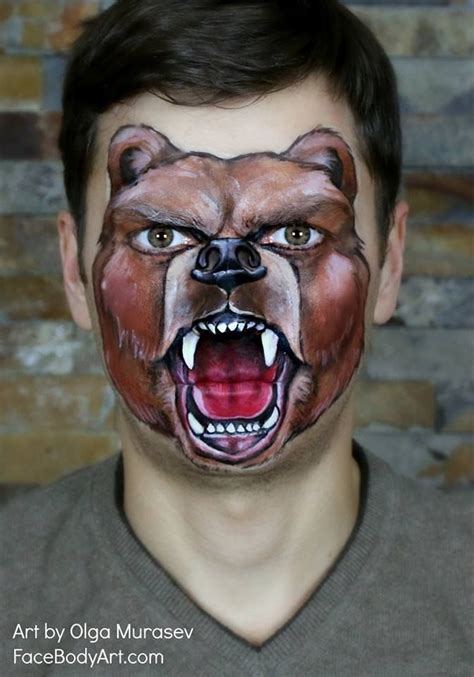 Animal Face Paintings Face Painting Halloween Bear Face Paint