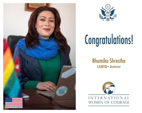 Nepali Transgender Rights Activist Bhumika Shrestha Wins Int L Women Of