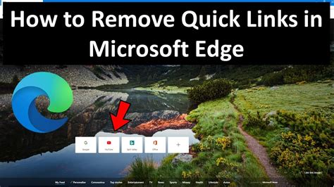 How To Remove Quick Links Or History Thumbnail In Microsoft Edge On