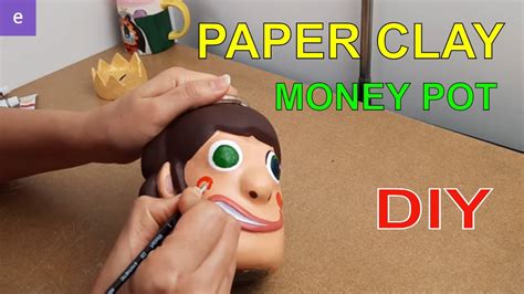 Diy Make A Money Pot With Paper Clay Youtube