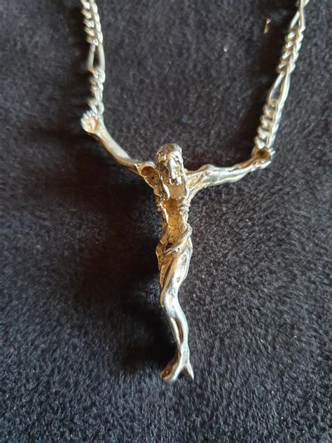 Christ D After Salvador Dali Silver Necklace Antic Myriam Proantic