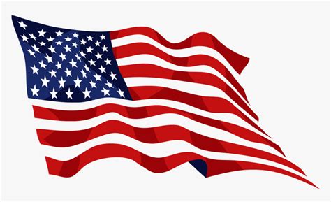 United Usa Of Decal States Flag The Clipart Waving American Flag Png