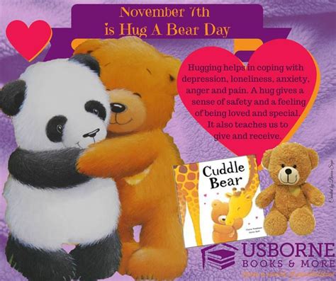November Th Is National Hug A Bear Day There Are So Many Benefits To