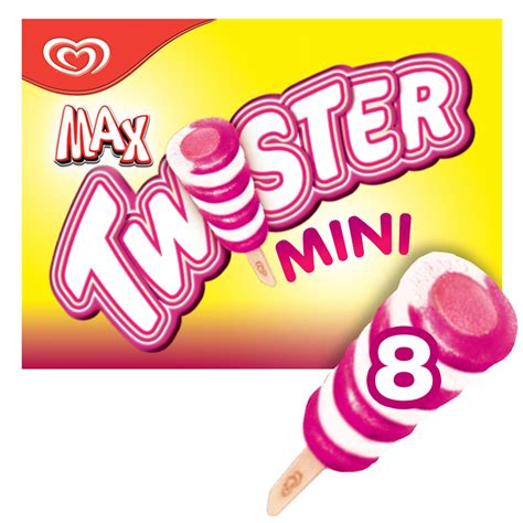Twister Mini Blackcurrant Strawberry And Vanilla Flavour Ice Cream Lolly