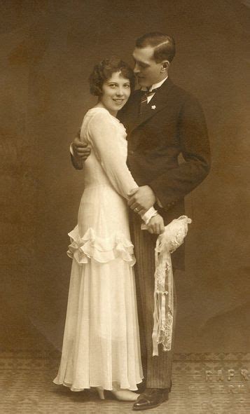 Vintage Brides — Happy 1931 Newlyweds Vintage Wedding Wedding Gowns Vintage Old Wedding Photos