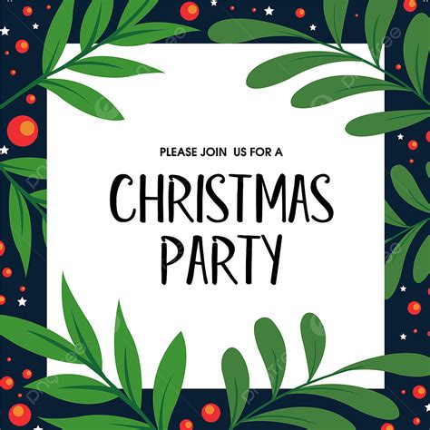 Christmas Party Invitation Vector Art Png Christmas Party Invitation