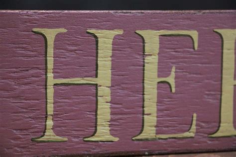 Purple Herbs Wood Sign Hand Painted By Our Backyard Studio Of Mill