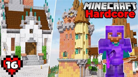 Minecraft Hardcore Lets Play Castle Tower And Full Netherite Armor