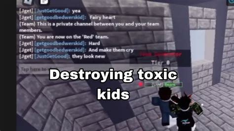 Destroying Toxic Tryhards In Roblox Bedwars Youtube