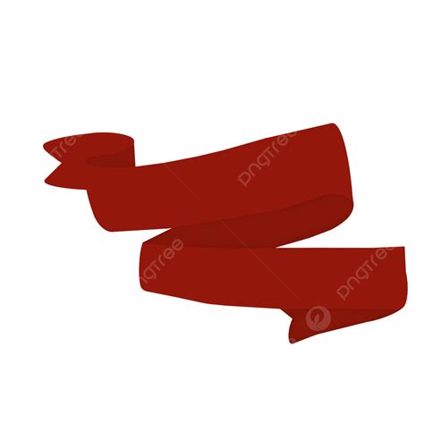 Red Banner Ribbon Red Banner Ribbon Png Transparent Clipart Image