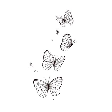 Pencil Drawing Of Butterfly Tattoo
