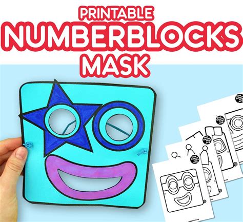 Numberblocks Mask 2 To 5 Block Birthday Fun Printables For Kids