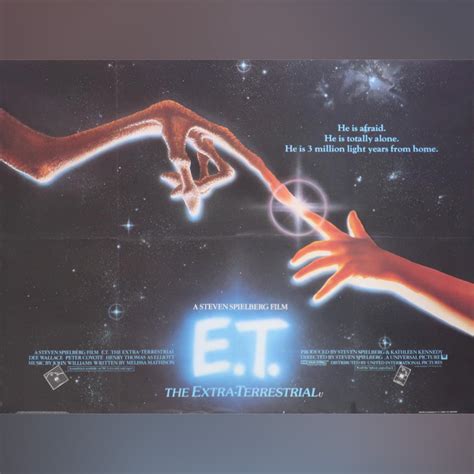 Et The Extra Terrestrial 1982 Original Movie Poster Vintage