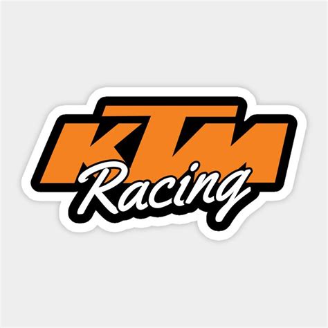 The Ktm Racing Logo Sticker