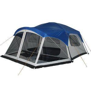 Magellan outdoors cumberland 10 person family cabin tent with screen porch and lights. Greatland 7-8 Person Cabin Dome Tent - Blue Reviews ...