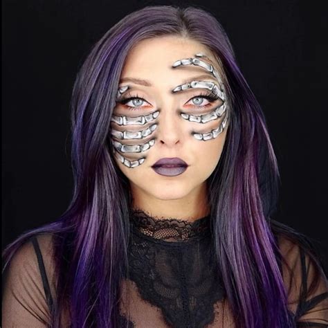 30 Creative Skeleton Makeup Ideas For Halloween The Glossychic