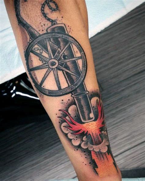 Details More Than 68 Traditional Cannon Tattoo Best Incdgdbentre