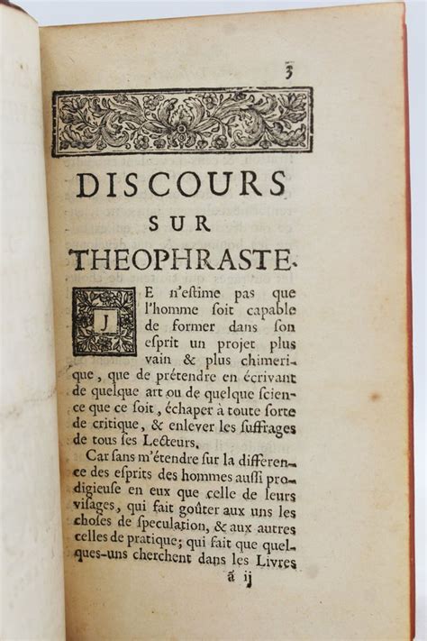 Théophraste And La Bruyère Les Caractères De Théophraste Avec Les