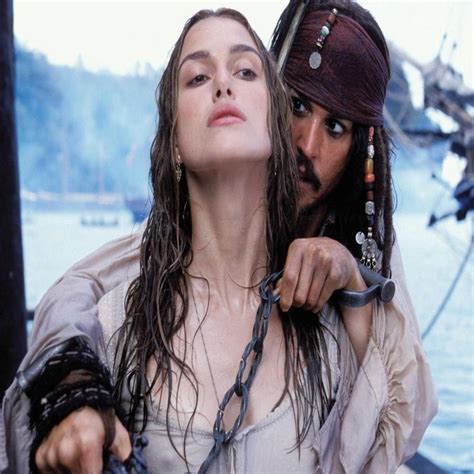 Captain Jack Sparrow And Elizabeth Swann Pirates Of The Caribbean Keira Knightley Achtergronden