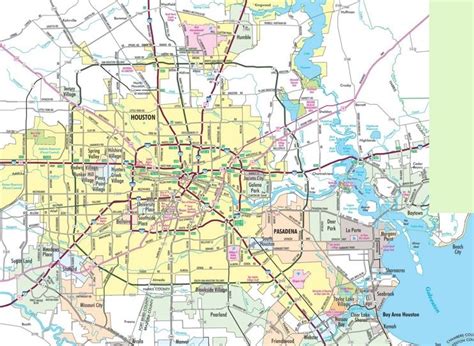 Houston Area Road Map Map Houston Area Map