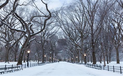 Central Park Winter Scenes Wallpapers Wallpaper Cave