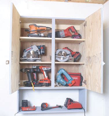 Light and heavy bulky tools and your repair equipment can now be easily organized in one storage system. Build a Locking Tool Cabinet - Extreme How To