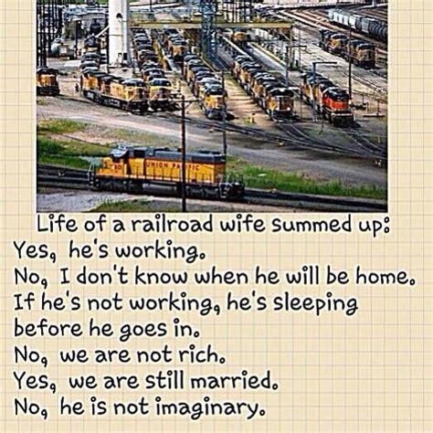 Life Of The Rr Wife Railroad Quotes