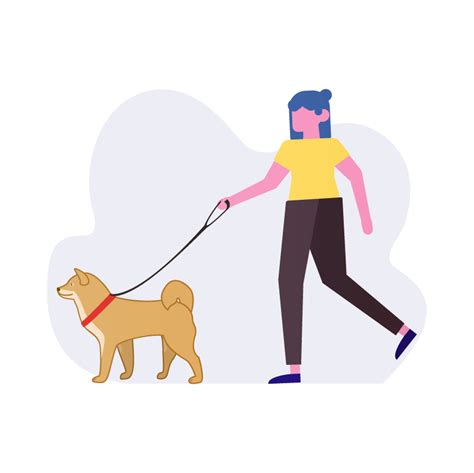 Dog Walker Free Download Of A Dog Walker Illustration