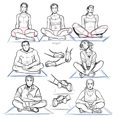 View 25 Male Sitting Cross Legged Drawing Reference