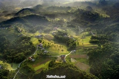 Beautiful Natural Landscape From Bird Eye View