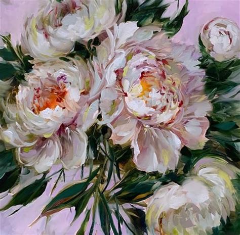 Daily Paintworks Special Delivery Peonies Original Fine Art For