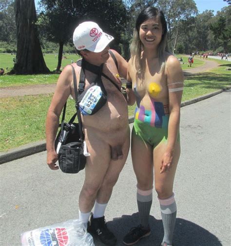 See And Save As Body Painted Chinese Girl Nude At Bay To Breakers Porn