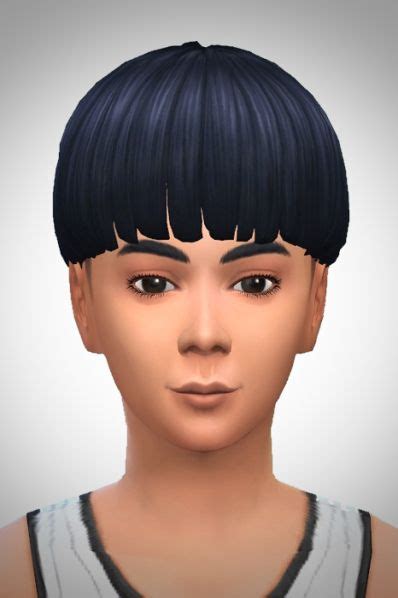 8 Casual Bowl Cut For Sims 4 Hairstyle Mod
