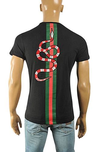 Mens Designer Clothes Gucci Mens T Shirt Black 203