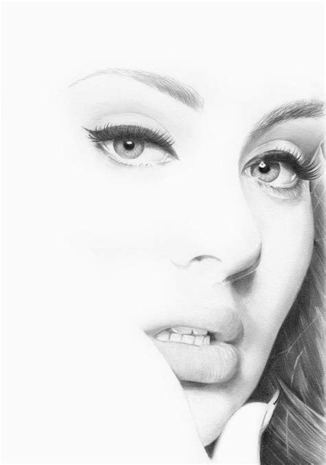 Adele Drawing By Londonartist Celebrity Drawings Minimalist