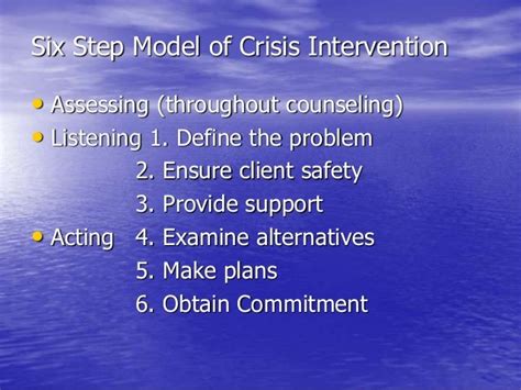 Crisis Counseling I Completed