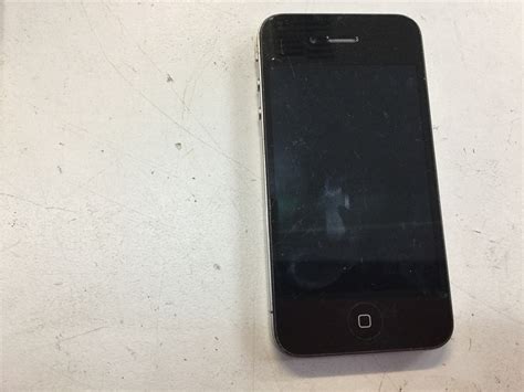 Mobile Iphone 4 Model A1332 32gb Black Appears To Function
