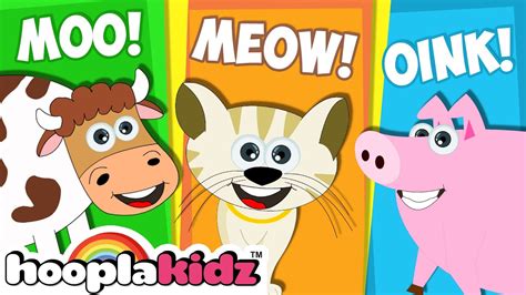 Sounds of the Animals Song | Songs For Children by Hooplakidz - YouTube