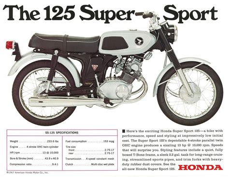 The new honda cb125f inspires excitement at every opportunity. Details about HONDA Brochure SS125 CB125 Twin 1960s REPRO ...