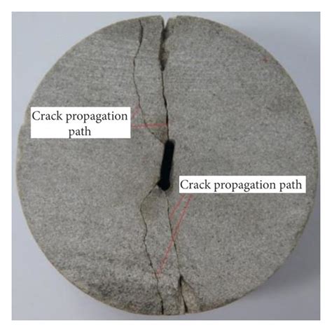 Crack Propagation Paths In Fine Sandstone Cscfbd Specimens With