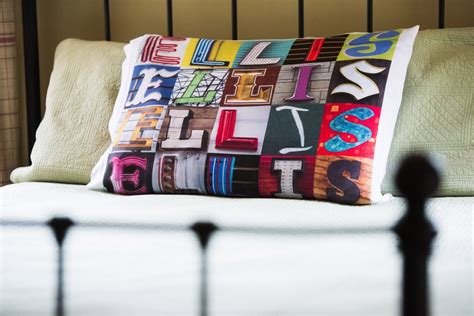 Personalized Pillow Cases Featuring Any Name In Sign Letters Etsy