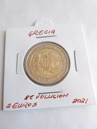 Moneda Conmemorativa 2 Euros 2021 200 Años Revolución Griega Meses