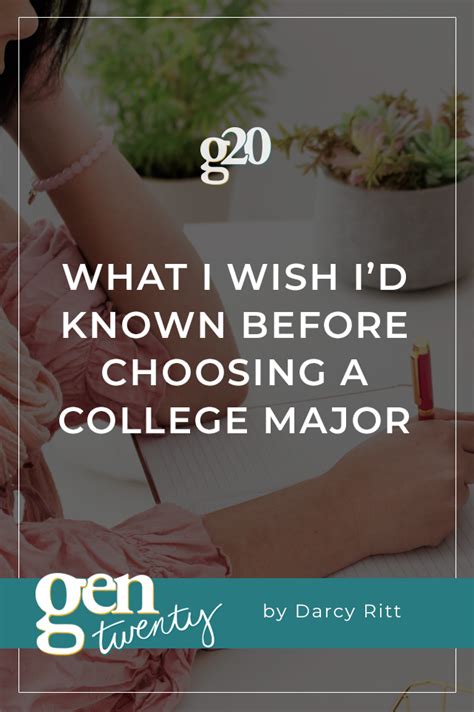 What I Wish Id Known Before Choosing A College Major Gentwenty